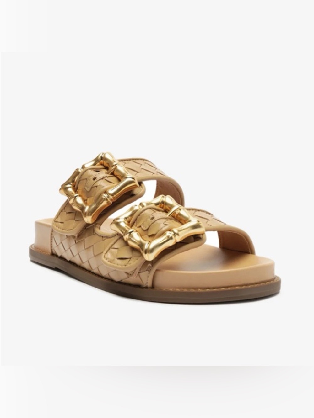 Schutz Enola Slip On Buckled Slide Sandals